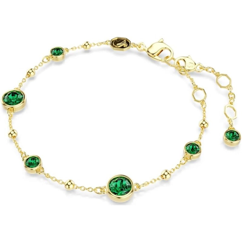 Dainty Szmaragd Bransoletka | Złoto