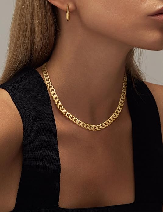 Chunky Cuban Link Naszyjnik | Złoto