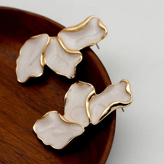 Perła Flower Petal Kolczyki