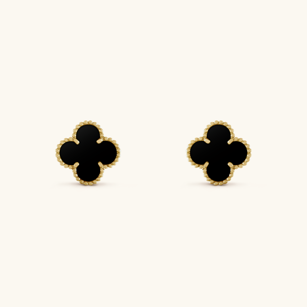 Clover Kolczyki Black
