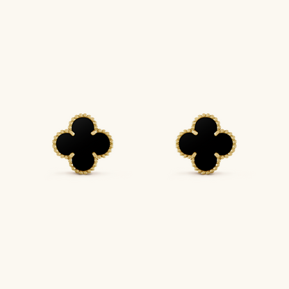 Clover Kolczyki Black