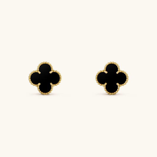Clover Kolczyki Black