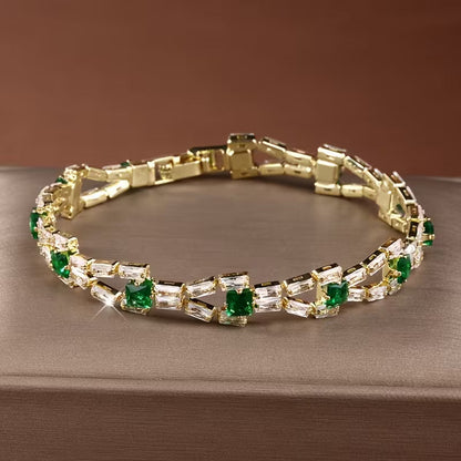 Verde Link Bransoletka Tenisowa | Złoto