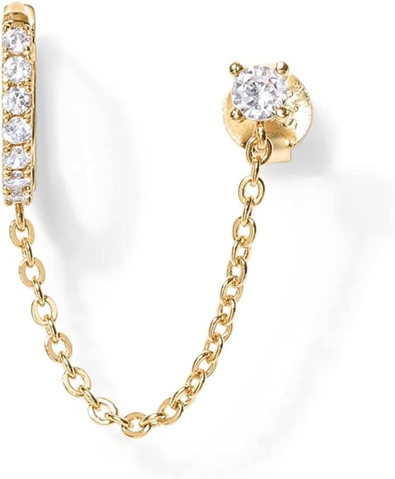 Adella Chain Kolczyki | Złoto