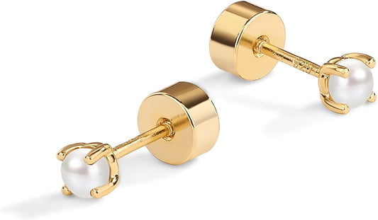 Dainty Perła Studs | Złoto