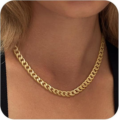 Chunky Cuban Link Naszyjnik | Złoto