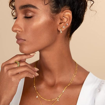 Pear Cut Studs | Złoto