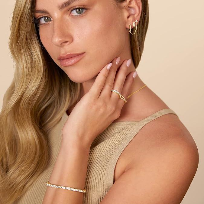 Adella Chain Kolczyki | Złoto