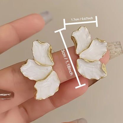 Perła Flower Petal Kolczyki
