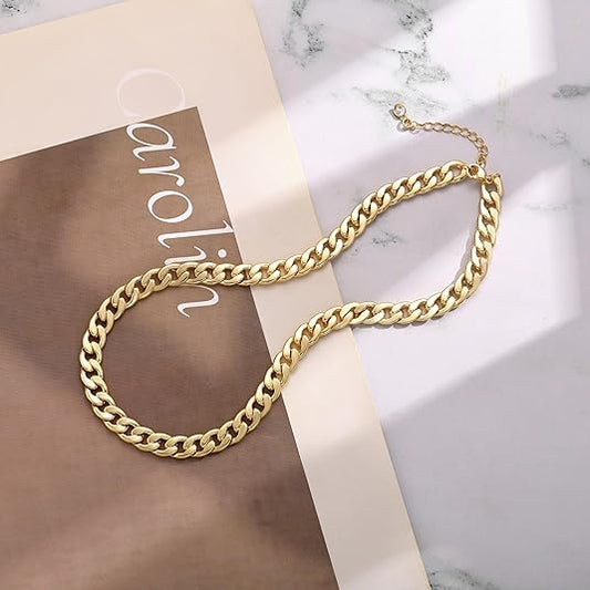 Chunky Cuban Link Naszyjnik | Złoto