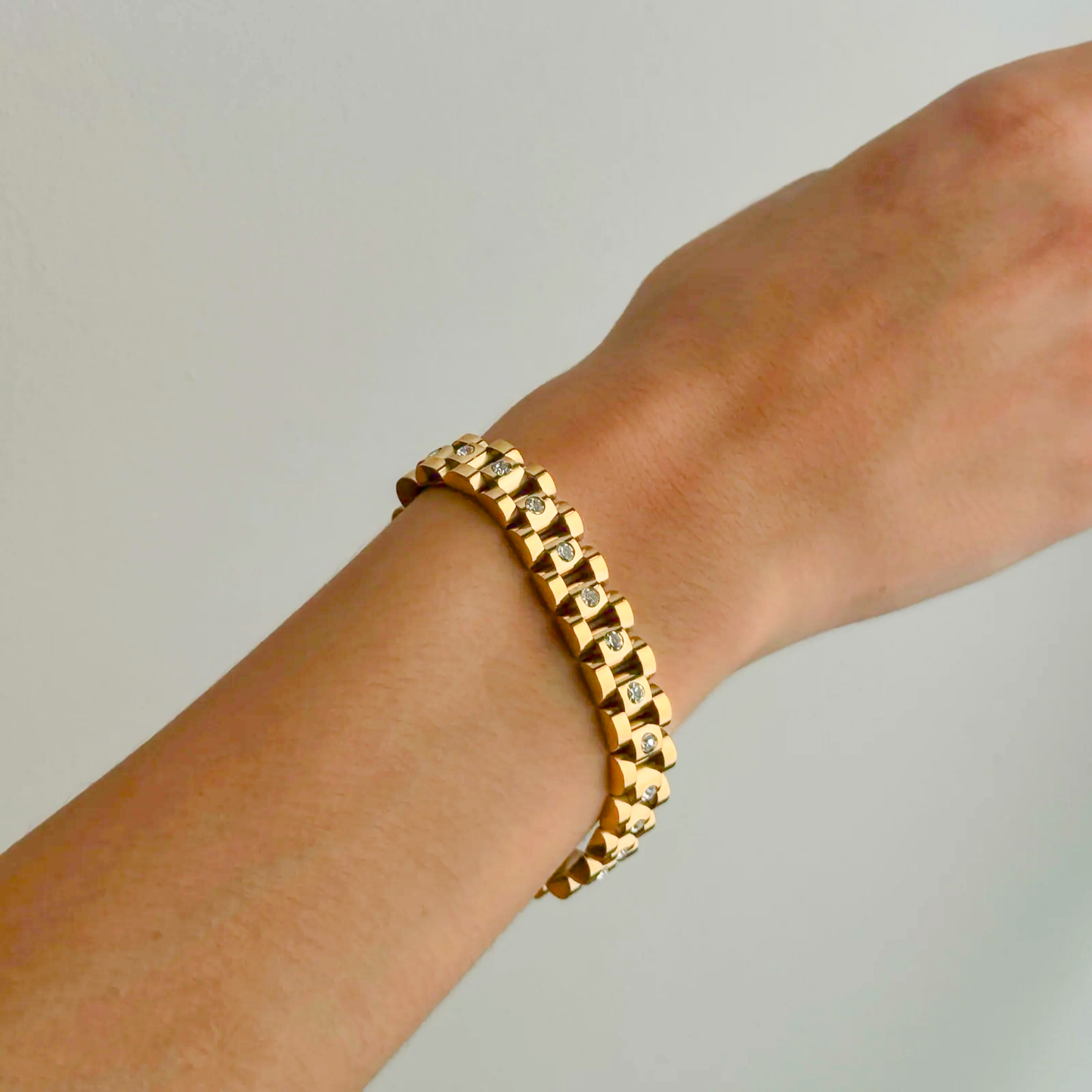 Złoto Watchband Bransoletka