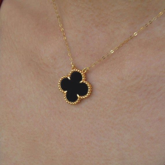 Clover Naszyjnik Black