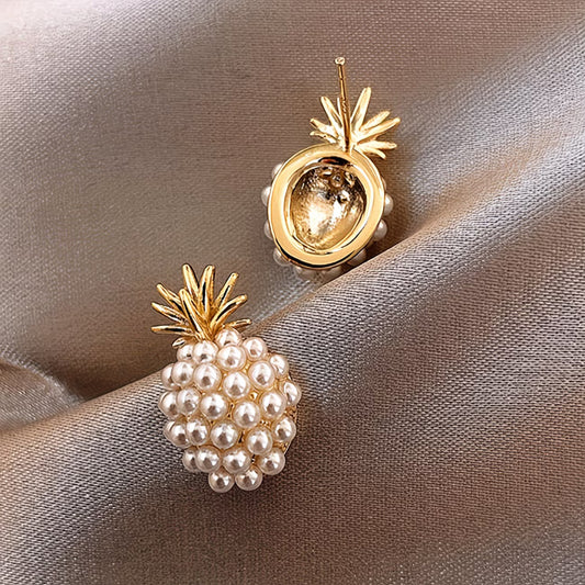 Perła Pineapple Kolczyki