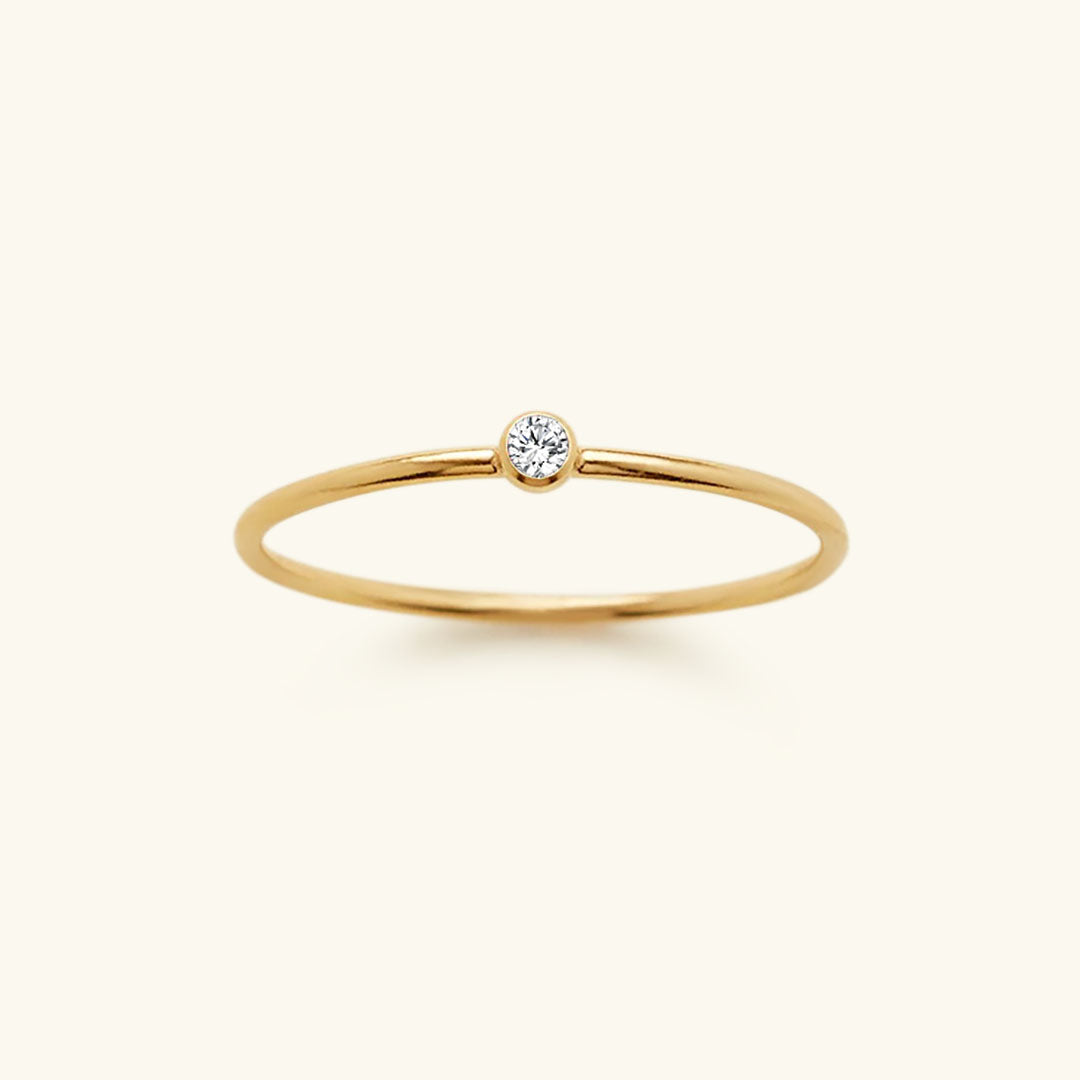 Amelia Birthstone Stacker Pierścionek