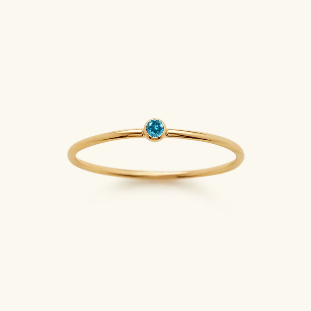 Amelia Birthstone Stacker Pierścionek