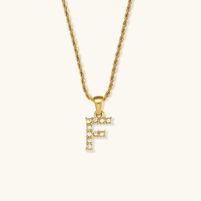 Maeve Letter Initial Diament Naszyjnik