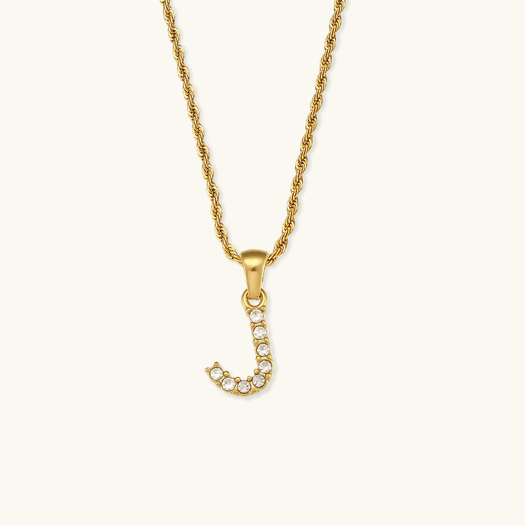 Maeve Letter Initial Diament Naszyjnik