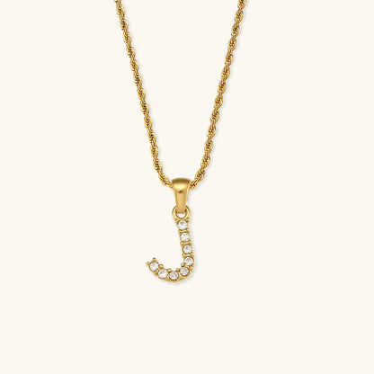 Maeve Letter Initial Diament Naszyjnik