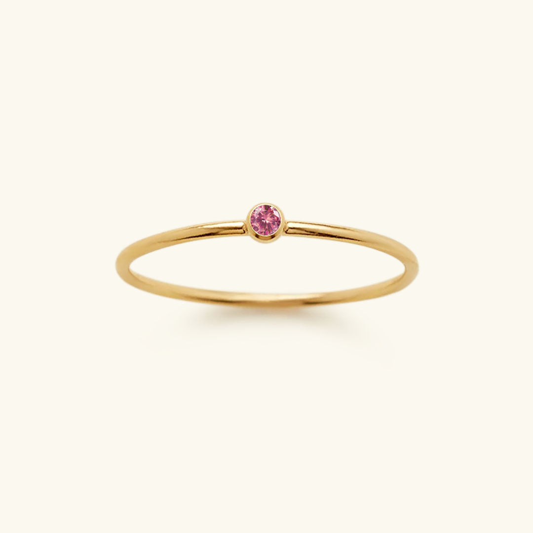 Amelia Birthstone Stacker Pierścionek