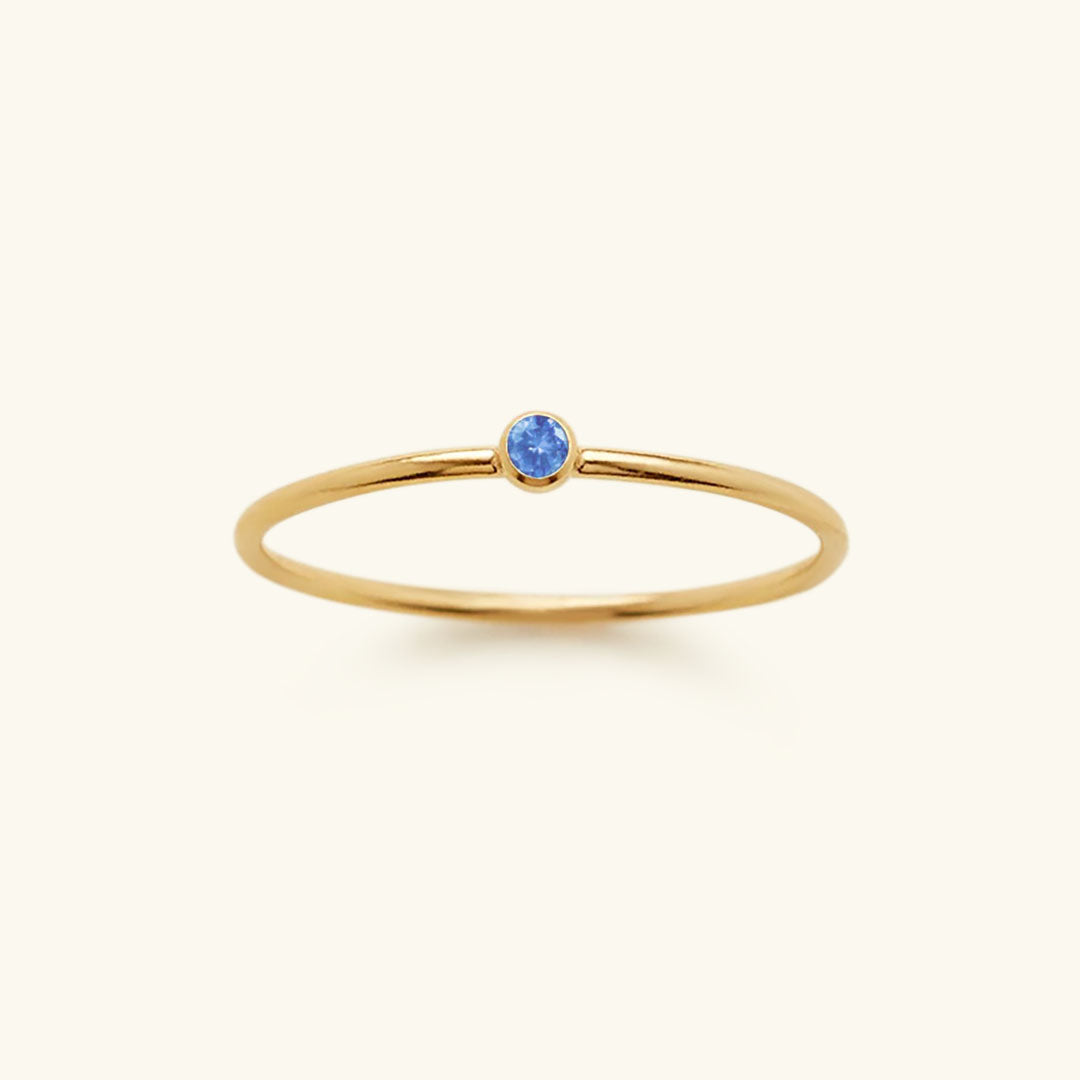 Amelia Birthstone Stacker Pierścionek