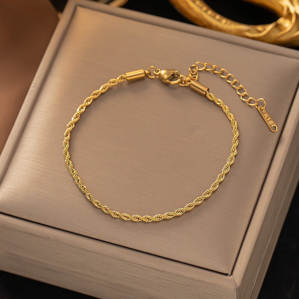 Twisted Chain Bransoletka | Złoto