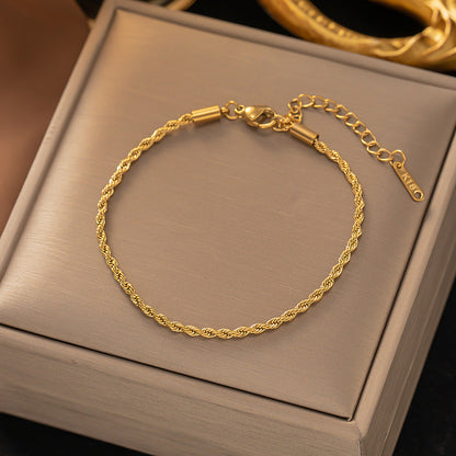 Twisted Chain Bransoletka | Złoto