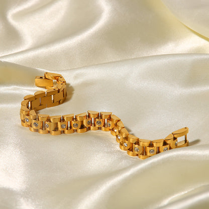 Złoto Watchband Bransoletka