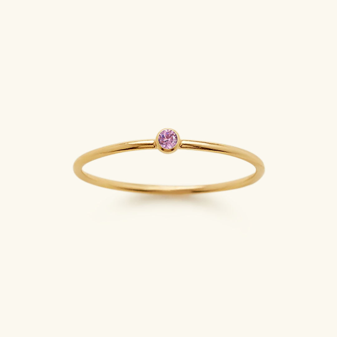 Amelia Birthstone Stacker Pierścionek
