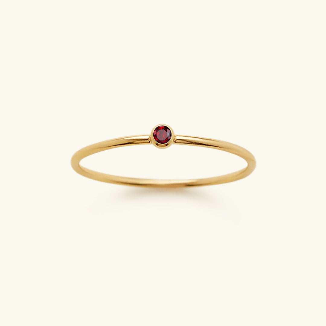 Amelia Birthstone Stacker Pierścionek