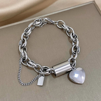 Heartened Chunky Bransoletka | Złoto