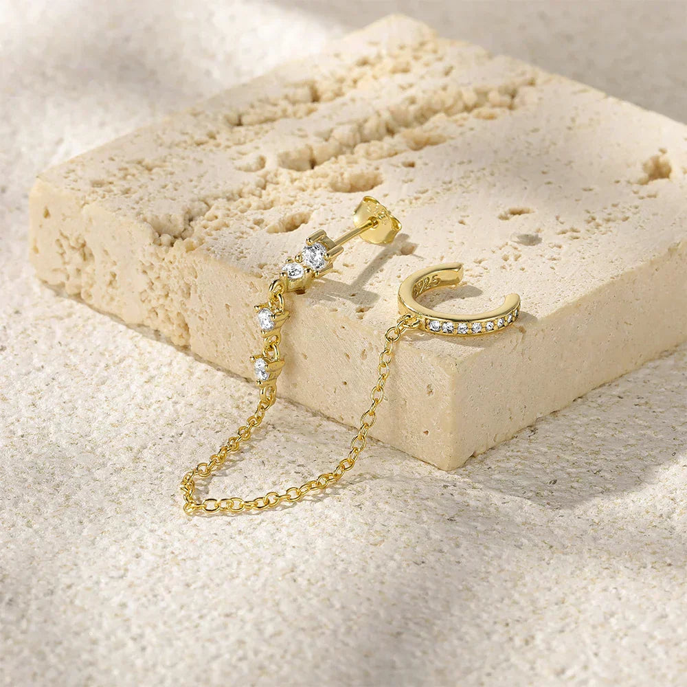 Audra Chain Cuff Kolczyk