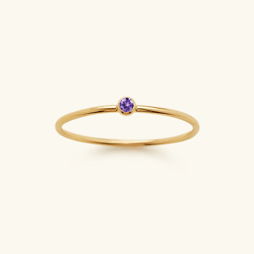 Amelia Birthstone Stacker Pierścionek