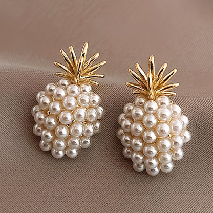 Perła Pineapple Kolczyki