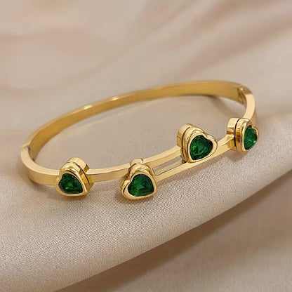 Verde Serca Bransoletka | Złoto