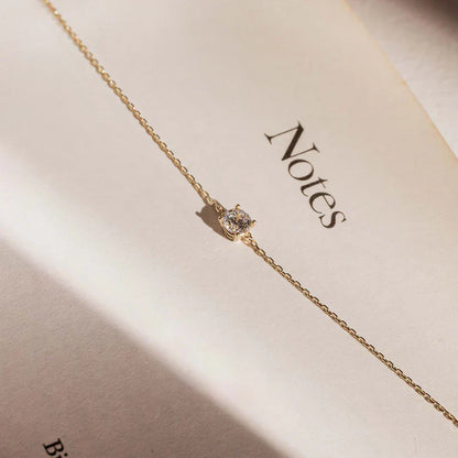 Cléa Moissanite Kamień Bransoletka | Złoto