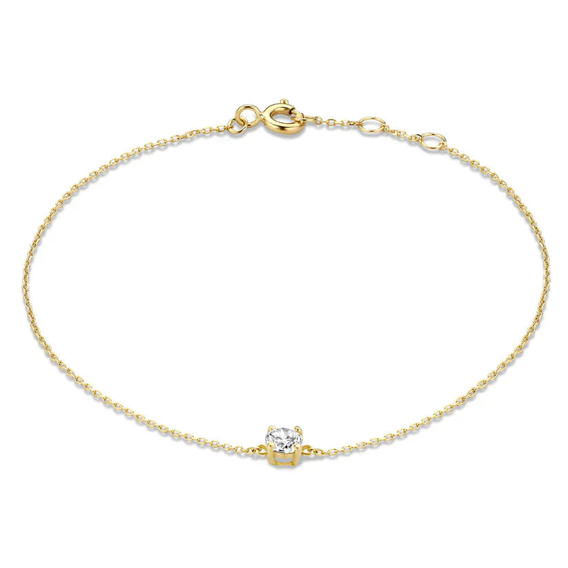Cléa Moissanite Kamień Bransoletka | Złoto