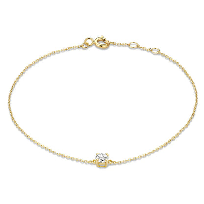 Cléa Moissanite Kamień Bransoletka | Złoto