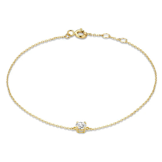 Cléa Moissanite Kamień Bransoletka | Złoto