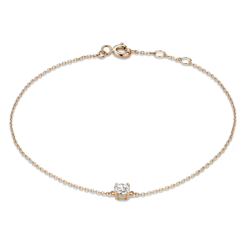 Cléa Moissanite Kamień Bransoletka | Złoto