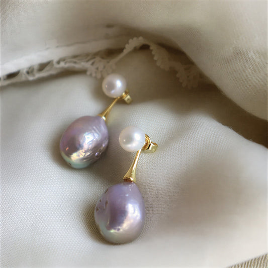 Exquisite Lilac Kolczyki z Perłami