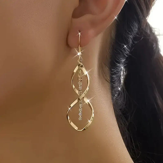 Sunbeam Spiral Kolczyki | Złoto