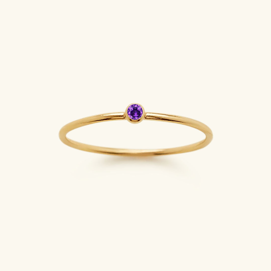 Amelia Birthstone Stacker Pierścionek