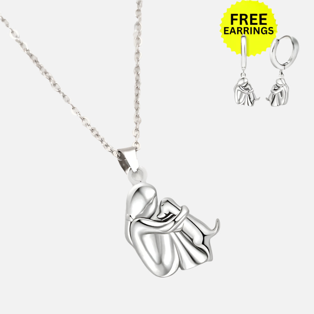 Wynter™ - Hug Pendant with Matching Kolczyki