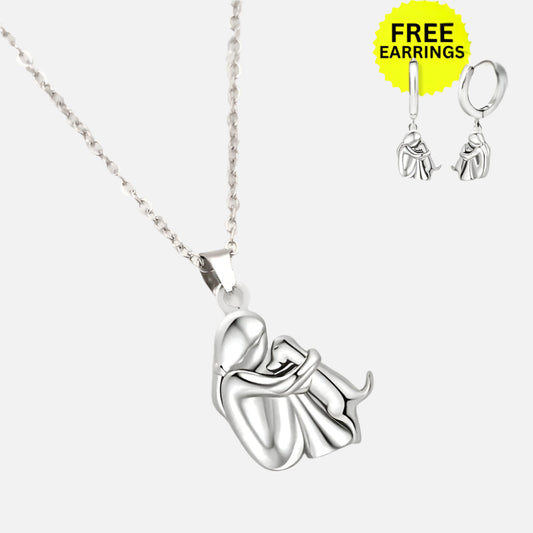 Wynter™ - Hug Pendant with Matching Kolczyki