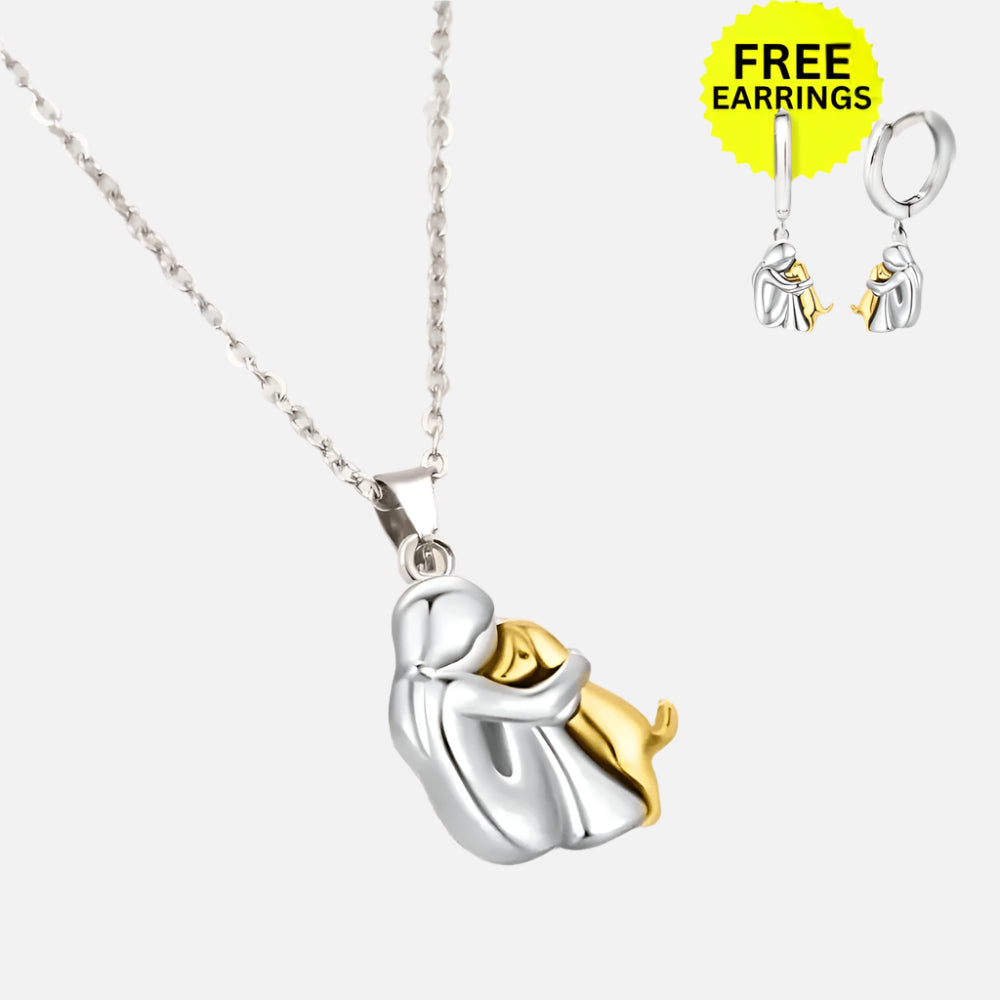 Wynter™ - Hug Pendant with Matching Kolczyki