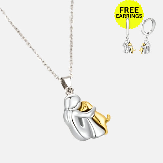 Wynter™ - Hug Pendant with Matching Kolczyki